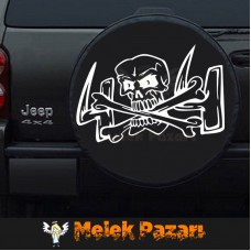 4 x 4 Kuru Kafa oto Sticker