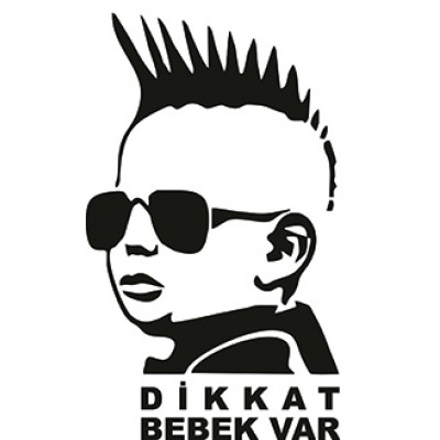 Dikkat Arabada Bebek Var Sticker