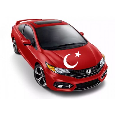 Ay Yıldız Araba Sticker, Çıkartma