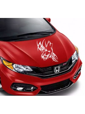 Tribal Uluyan Kurt Araba Sticker