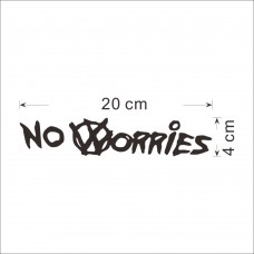 No Worries, Telaşa Gerek Yok Araba Sticker 