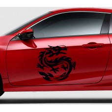 Ejderha Araba Sticker, Oto Modifiye 