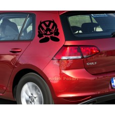 VW - Volkswagen Şeytan Logo Araba Sticker 