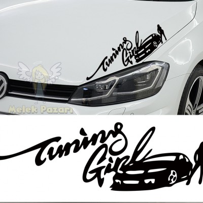 Tuning Girl Araba Sticker