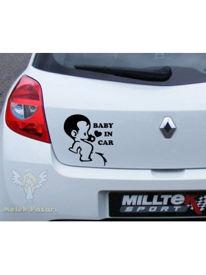 Baby in car Araba Sticker, Çıkartma