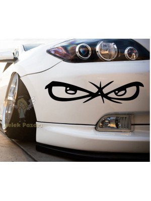 Sinirli Bakan Gözler Araba Sticker