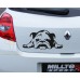 Tembel Köpek Araba Sticker
