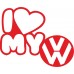 i My Love Araç Logonuz Araba Sticker
