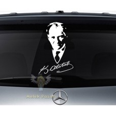 İmzalı Atatürk Araba Sticker 