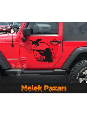 Ördek Avcısı Hunter oto Sticker Ördek Avcısı Hunter oto Sticker