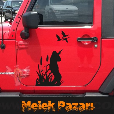 Ördek, Kaz Avcısı Hunter  oto Sticker