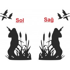 Ördek, Kaz Avcısı Hunter  oto Sticker 