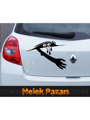 Gizli Canavar Araba Sticker