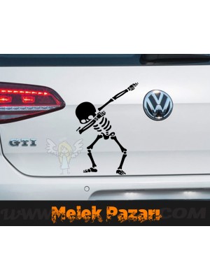 Dansçı İskelet Araba Sticker