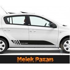 İstediğiniz Marka Araba Yan Şerit Sticker 