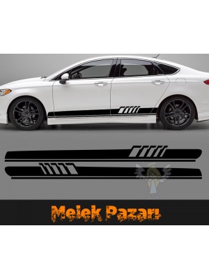 Araba Yan Şerit Sticker Araba Yan Şerit Sticker