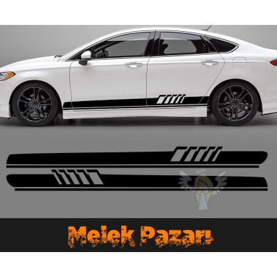 Araba Yan Şerit Sticker