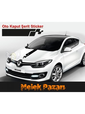 Araba Kaput Şerit Sticker Araba Kaput Şerit Sticker