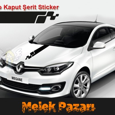 Araba Kaput Şerit Sticker