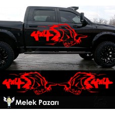 4x4 Boğa Off Road Araba Sticker