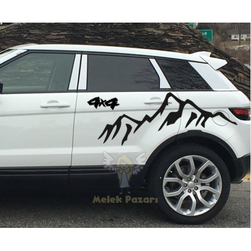 4x4 Dağ Offroad Araba Sticker