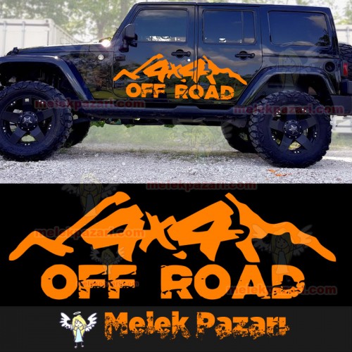 4x4 Off Road Araba Sticker