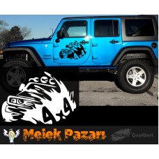 4x4 Off Road Araba Sticker 