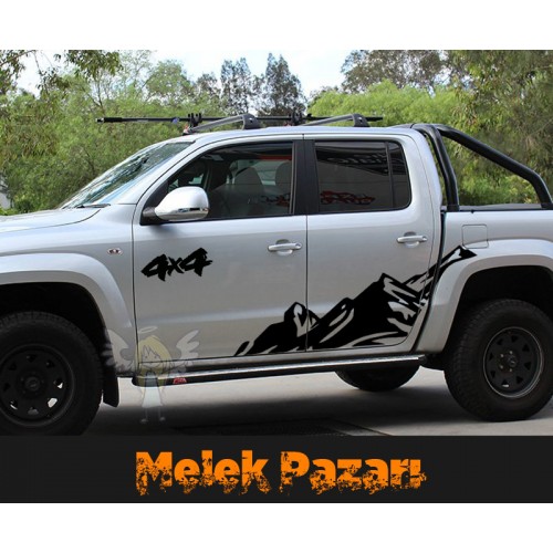 4X4 Off Road Dağ Sticker