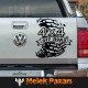 4x4 Off Road lastik izi Araba Sticker