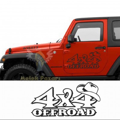 4X4 Off-Road Oto Sticker, Çıkartma