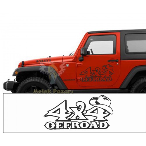 4X4 Off-Road Oto Sticker, Çıkartma