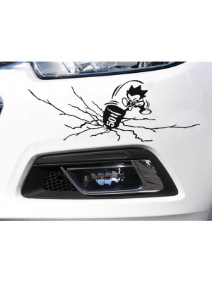 50 Ton Çatlak Araba Sticker 50 Ton Çatlak Araba Sticker