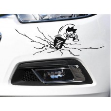 50 Ton Çatlak Araba Sticker 