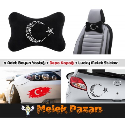 Türkiye Cumhuriyeti Atatürk Hilal Oto Koltuk Boyun Yastığı