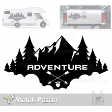 Adventure Macera Kamp Karavan Sticker, Off Road Sticker