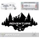 Adventure Macera Kamp Karavan Sticker, Off Road Sticker
