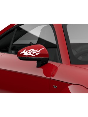 Alev Ayna Araba Sticker sağ ve sol Alev Ayna Araba Sticker sağ ve sol