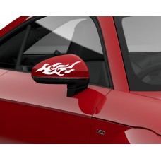 Alev Ayna Araba Sticker sağ ve sol 