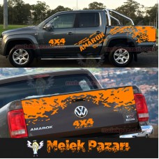 Amarok Gövde Off Road 4x4 Araba Sticker 