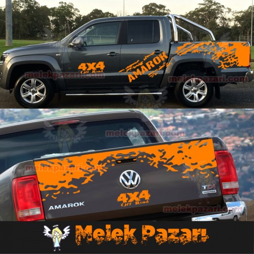 Amarok Gövde Off Road 4x4 Araba Sticker