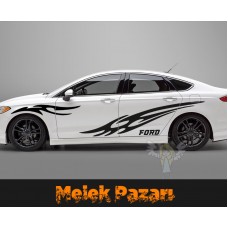 Araba Tribal Yan Sticker