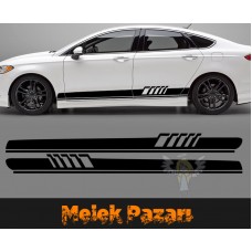 Araba Yan Şerit Sticker 