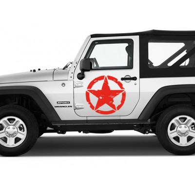 Army Star Araba Sticker