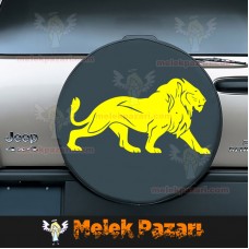 Aslan Araba ve Duvar Sticker 