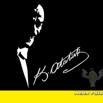 Atatürk ve İmzası Araba Sticker