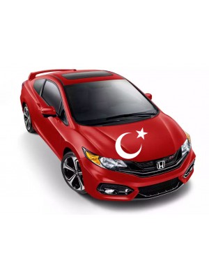 Ay Yıldız Araba Sticker, Çıkartma