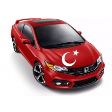 Ay Yıldız Araba Sticker, Çıkartma