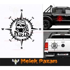 Dakar Pusula Off Road Araba Sticker