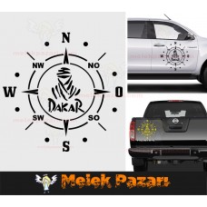 Dakar Pusula Off Road Oto Sticker 