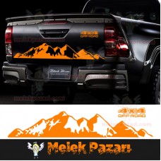 Dağ 4x4 Off Road Arka Kapak Araba Sticker 